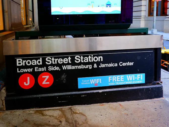 ニューヨーク 無料 WiFi - フィフスアベニュー駅でのWiFi