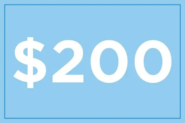 $200 ギフト券