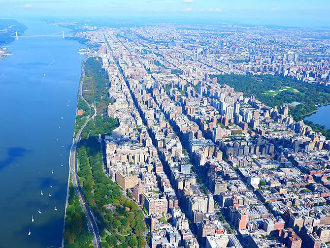 ニューヨーク ヘリコプター ツアー - セントラルパークの景色