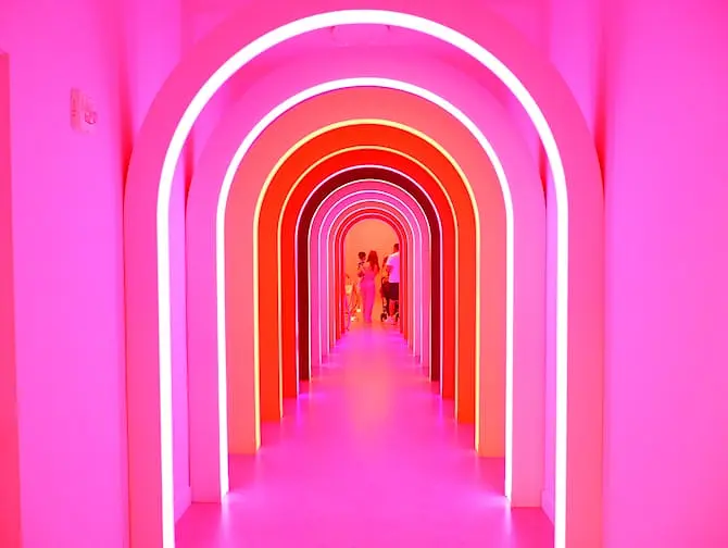 ニューヨーク アイスクリーム博物館 - ピンクの地下鉄