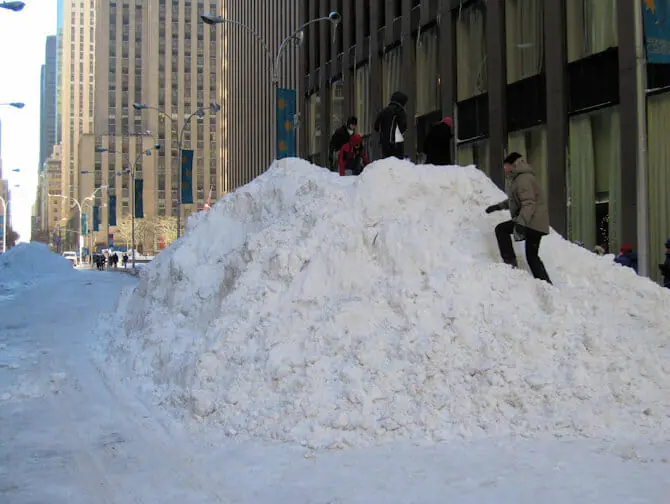 ニューヨークの雪 - 雪山