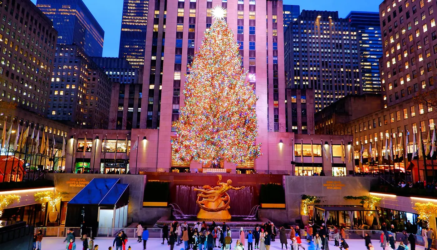 ニューヨーク クリスマス 旅行 プラン - ロックフェラー・クリスマスツリー