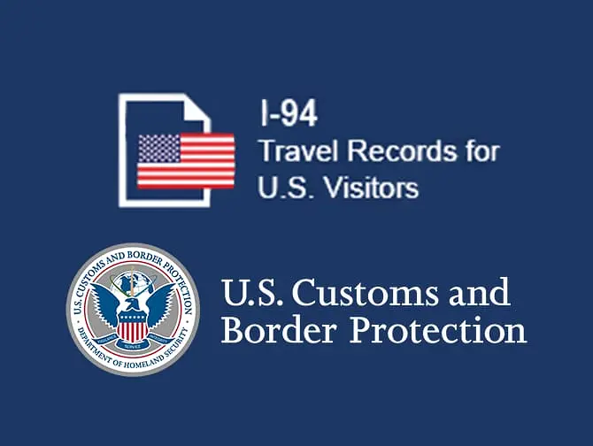 アメリカ入国時の フォームI-94