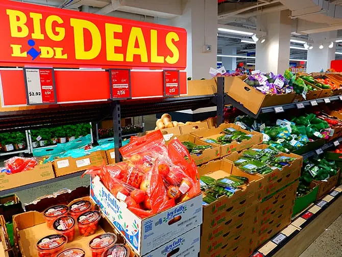 ニューヨークのスーパーマーケット-ヨーロッパのスーパーマーケット Lidl