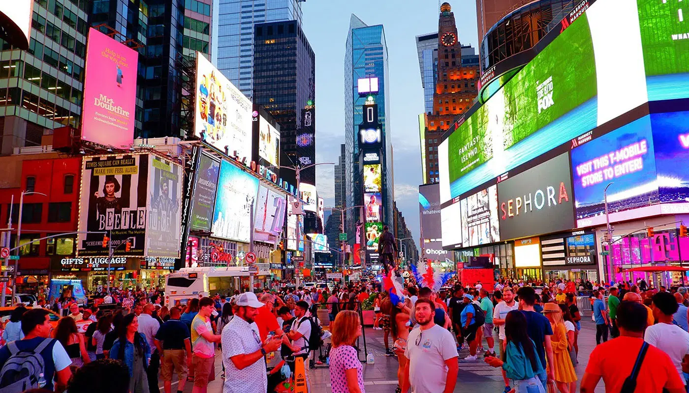 ニューヨーク5日間の旅 - Times Squareを探索する