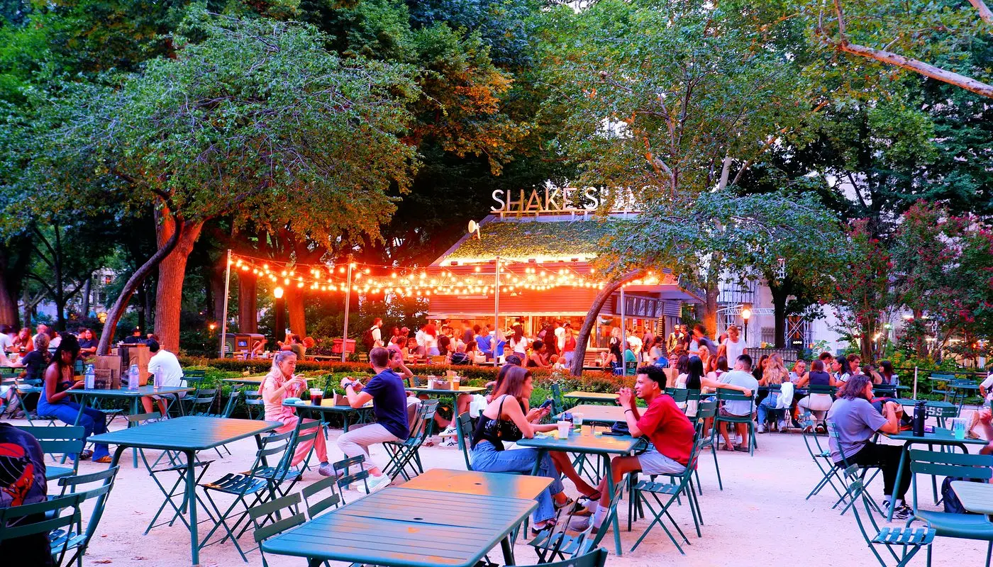 ニューヨークのマディソン・スクエア・パーク - Shake Shack